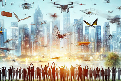 dron comunicacion humana
