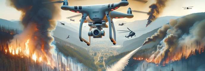 Dron durante Emergencias