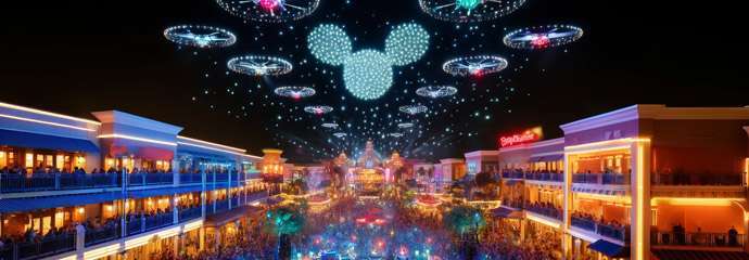 Disney Springs drones