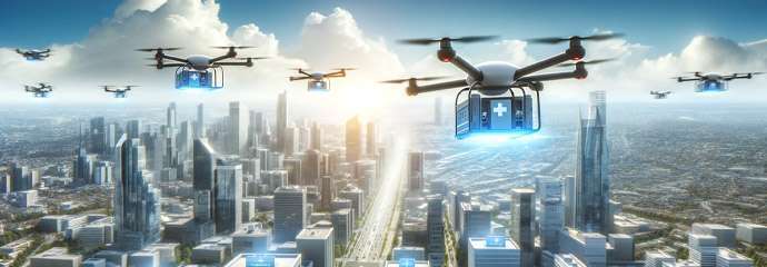 Drones para transporte médico